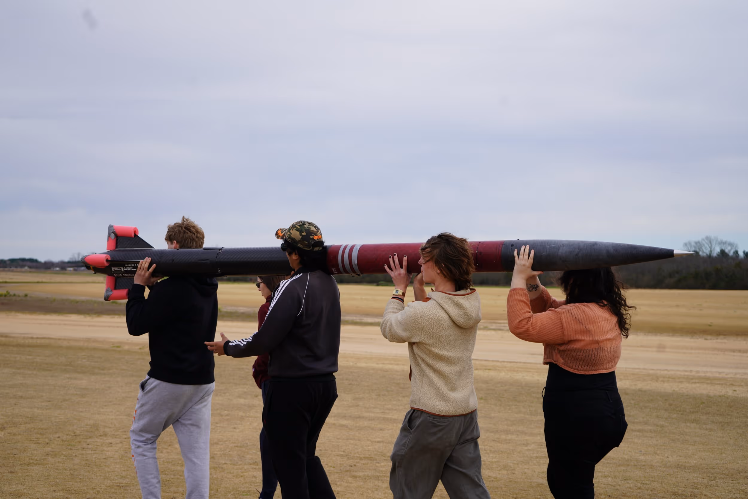 2024 Team walking rocket to the pad for Second Test Launch