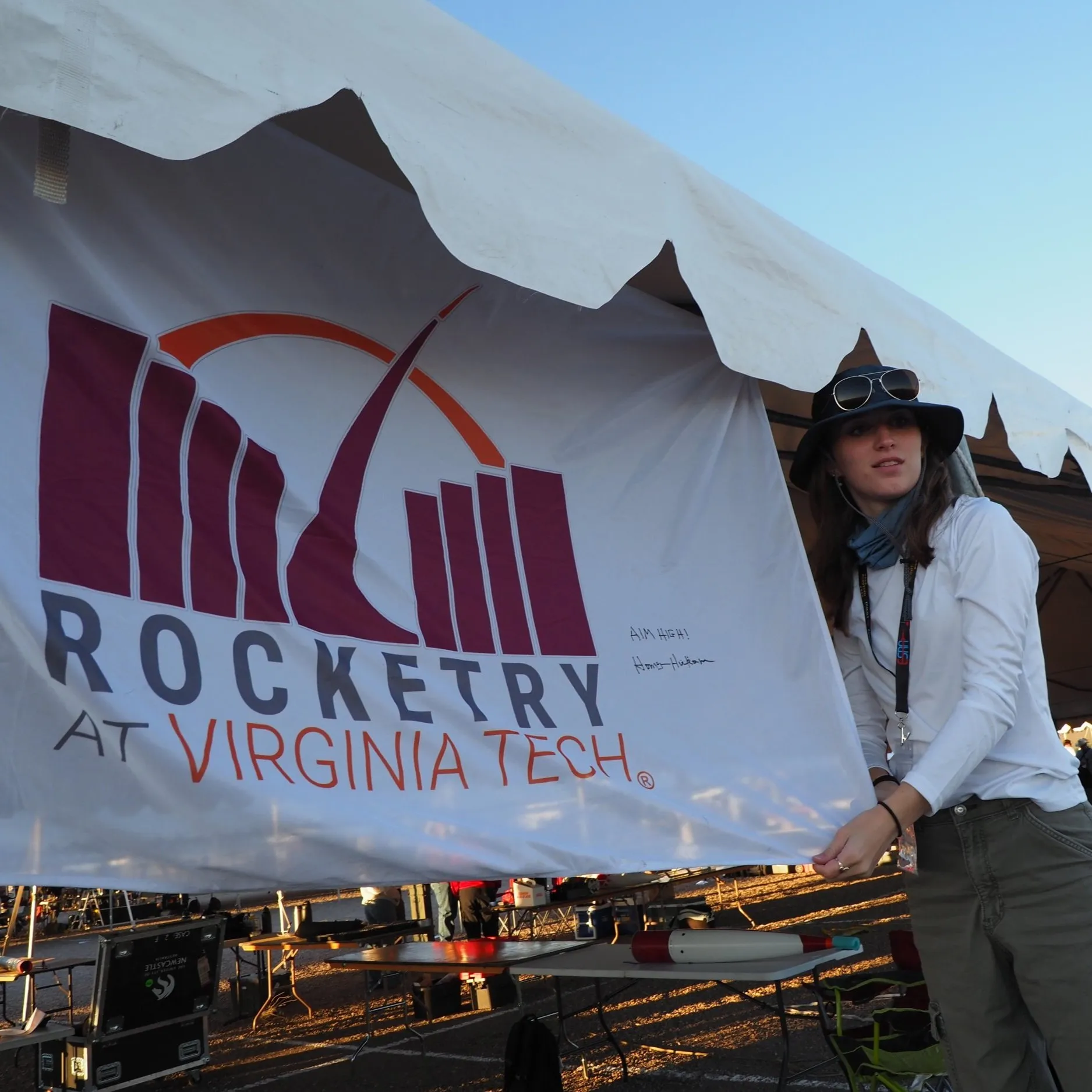 Rocketry at Virginia Tech team member at Spaceport America Cup