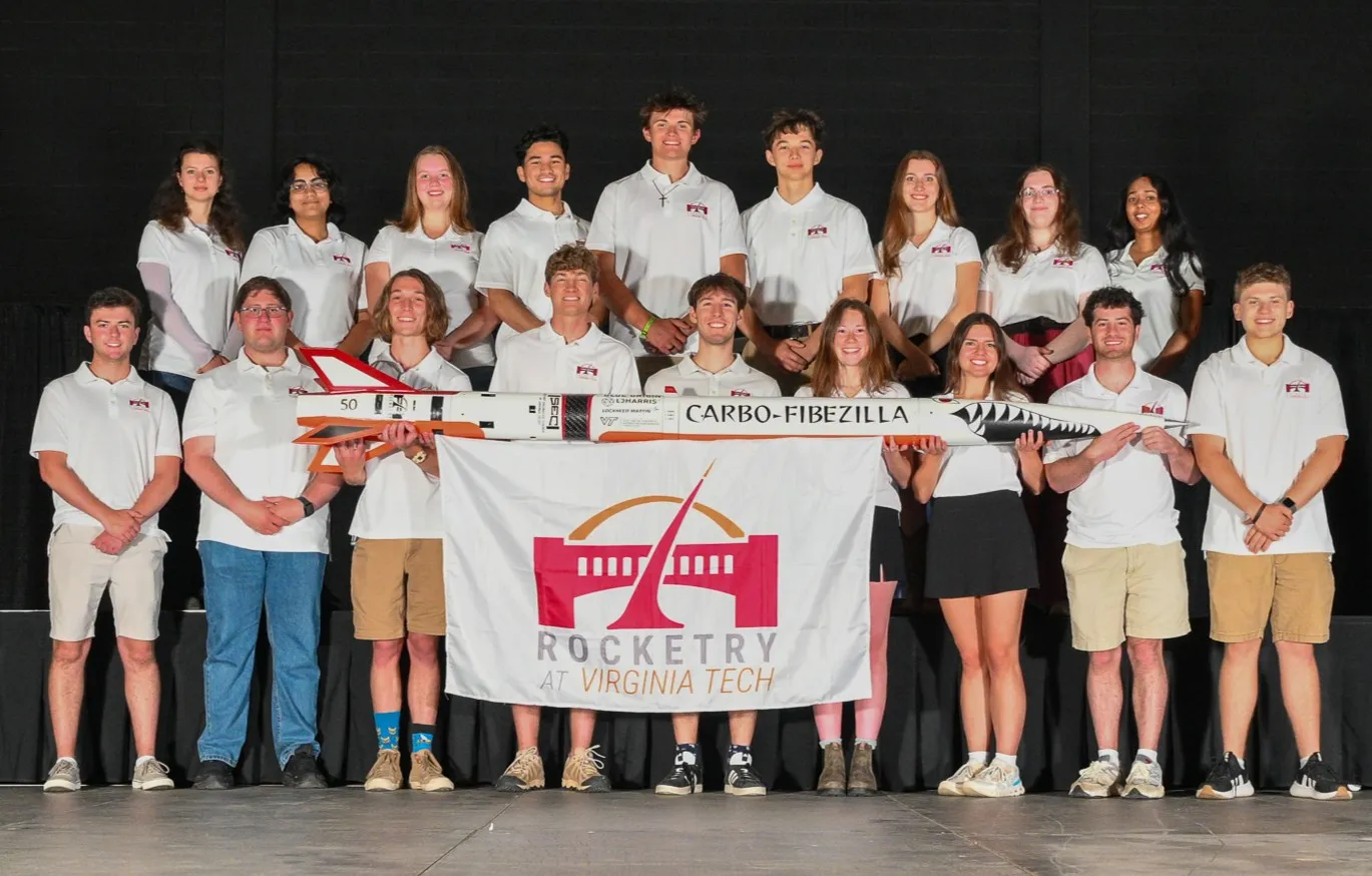 Rocketry at Virginia Tech team member at the International Rocket Engineering Competition